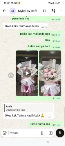 Testimonial Buket Bunga situ