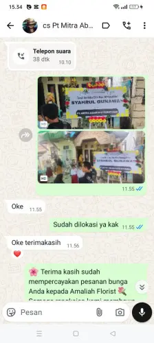 Testimonial Papan Bunga situ